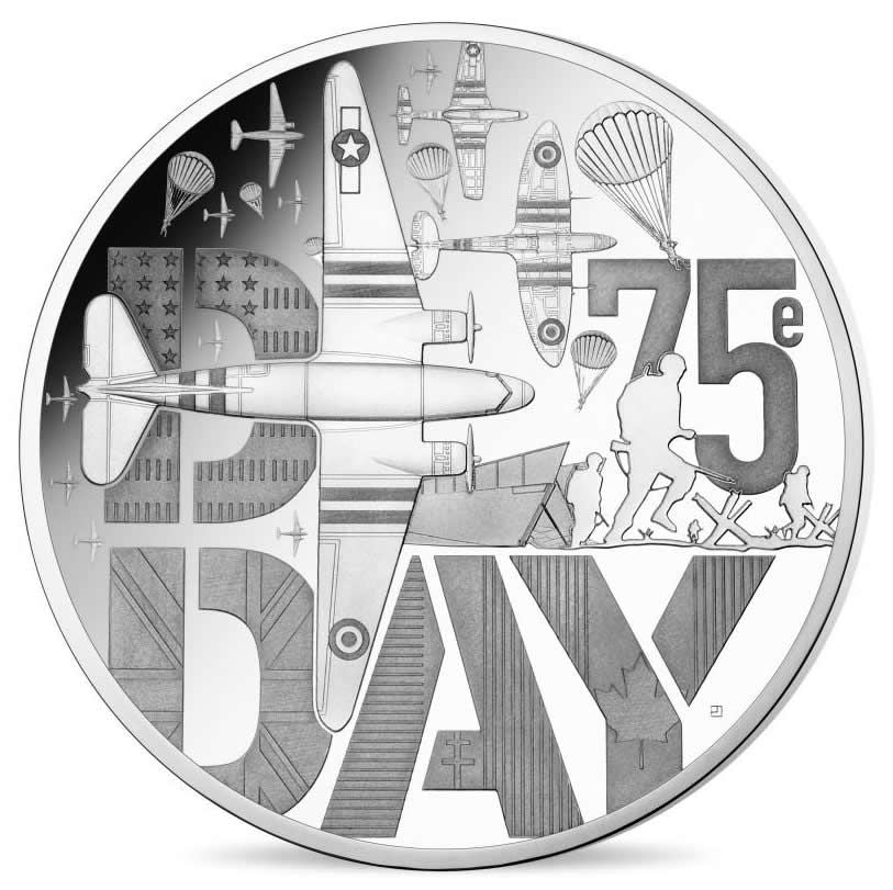 Pièce France - Monnaie de Paris D Day - Histoire de l'Humanité 10 Euros Argent BE 2019 (MDP)