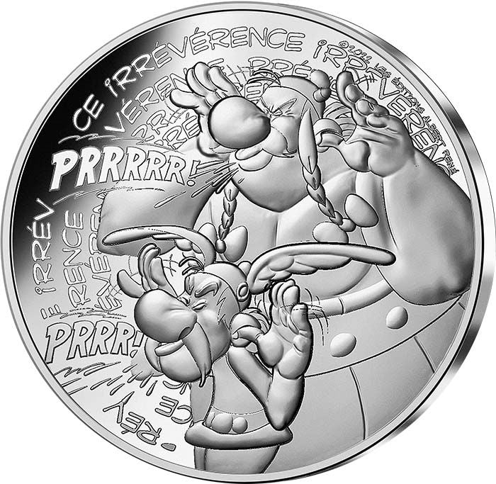 Pièce France - Monnaie de Paris L'Irrévérence - 10 Euros Argent FRANCE 2022 (MDP) - Astérix - Vague 1