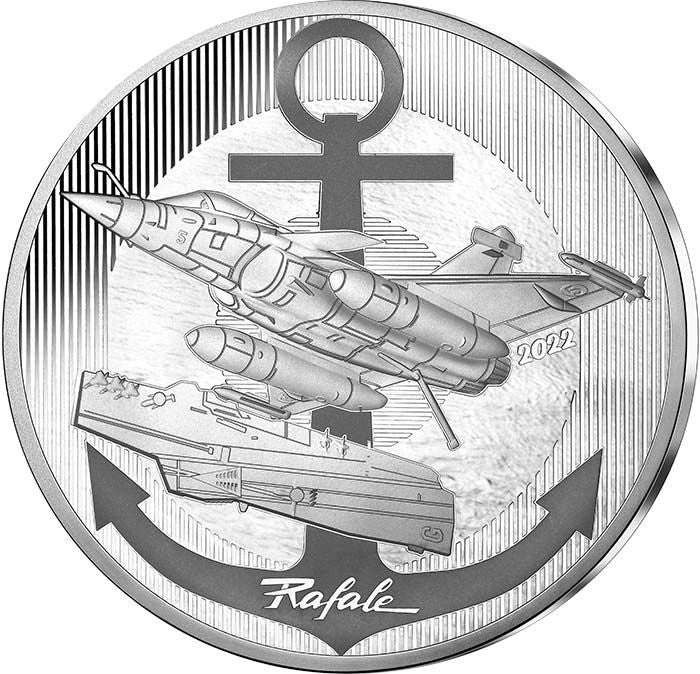 Pièce France - Monnaie de Paris Le Rafale - 10 Euros Argent BE 2022 FRANCE (MDP)