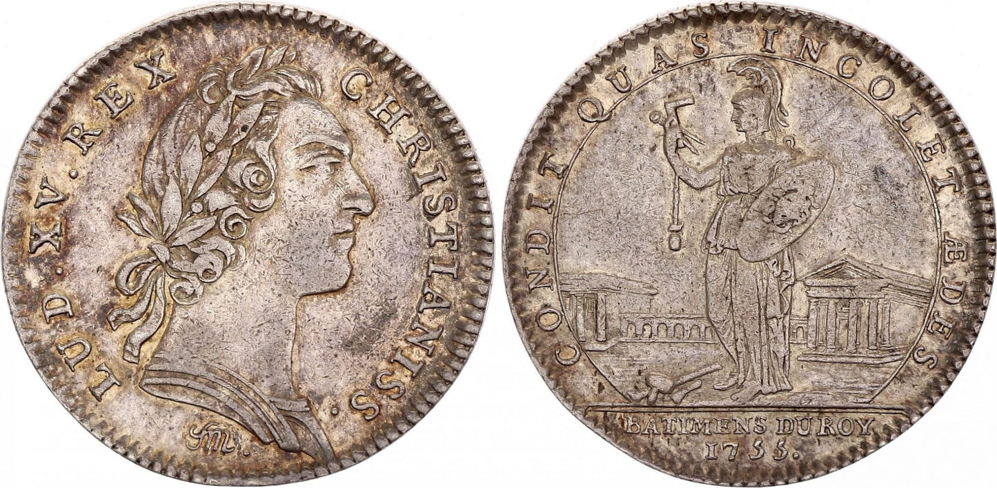 France Louis XV - Batiments du Roi - 1755 - Argent
