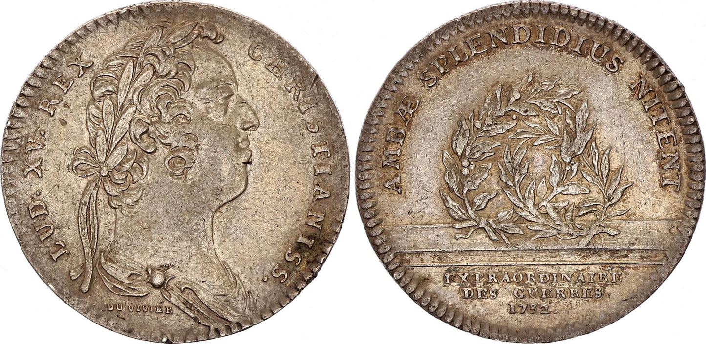 France Louis XV - Extraordinaires des Guerres - 1732 - Argent