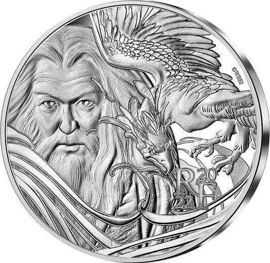 Pièce France - Monnaie de Paris Dumbledore et le Phoenix - Harry Potter 2022 - 10 Euros Argent Couleur BE FRANCE 2022