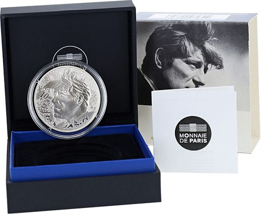 Pièce France - Monnaie de Paris Jean Gabin - Le Cinema - 10 Euros Argent BE 2016 (MDP)