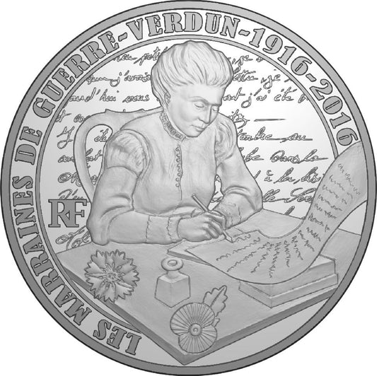 Pièce France - Monnaie de Paris LA GRANDE GUERRE, LES MARRAINES - 10 Euros Argent BE 2016 (MDP)
