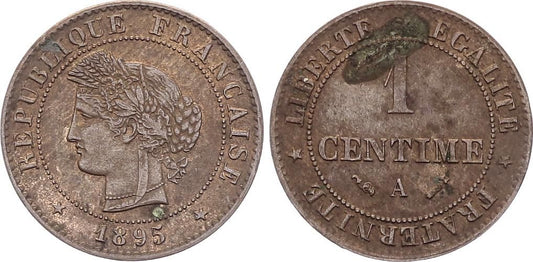 Pièce France 1 Centime Cérès - 1895 A Paris