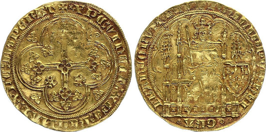 Pièce France Ecu d'Or à la Chaise, Philippe VI de Valois (1328-1350) - 1349