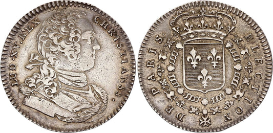 France Louis XV -  Elections de Paris - ND (1732) - Argent