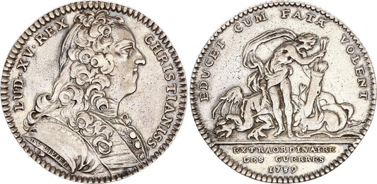 France Louis XV -  Extraordinaires des Guerres - 1739 - Argent