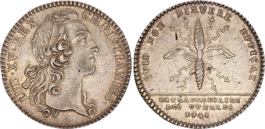 France Louis XV -  Extraordinaires des Guerres - 1741 - Argent