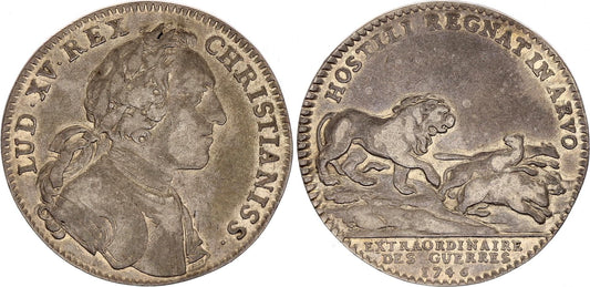 France Louis XV -  Extraordinaires des Guerres - 1746 - Argent