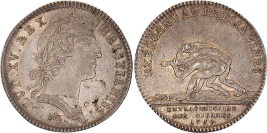 France Louis XV -  Extraordinaires des Guerres - 1754 - Argent