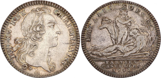 France Louis XV -  Parties casuelles - 1742 - Argent