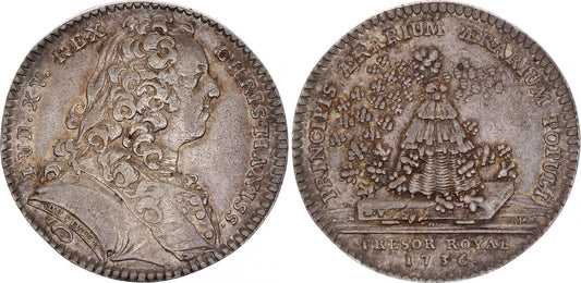 France Louis XV -  Trésor Royal - 1736 - Argent