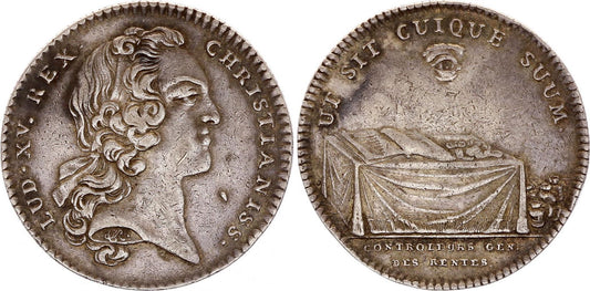 France Louis XV - Contrôleurs des Rentes (1741) - ND - Argent