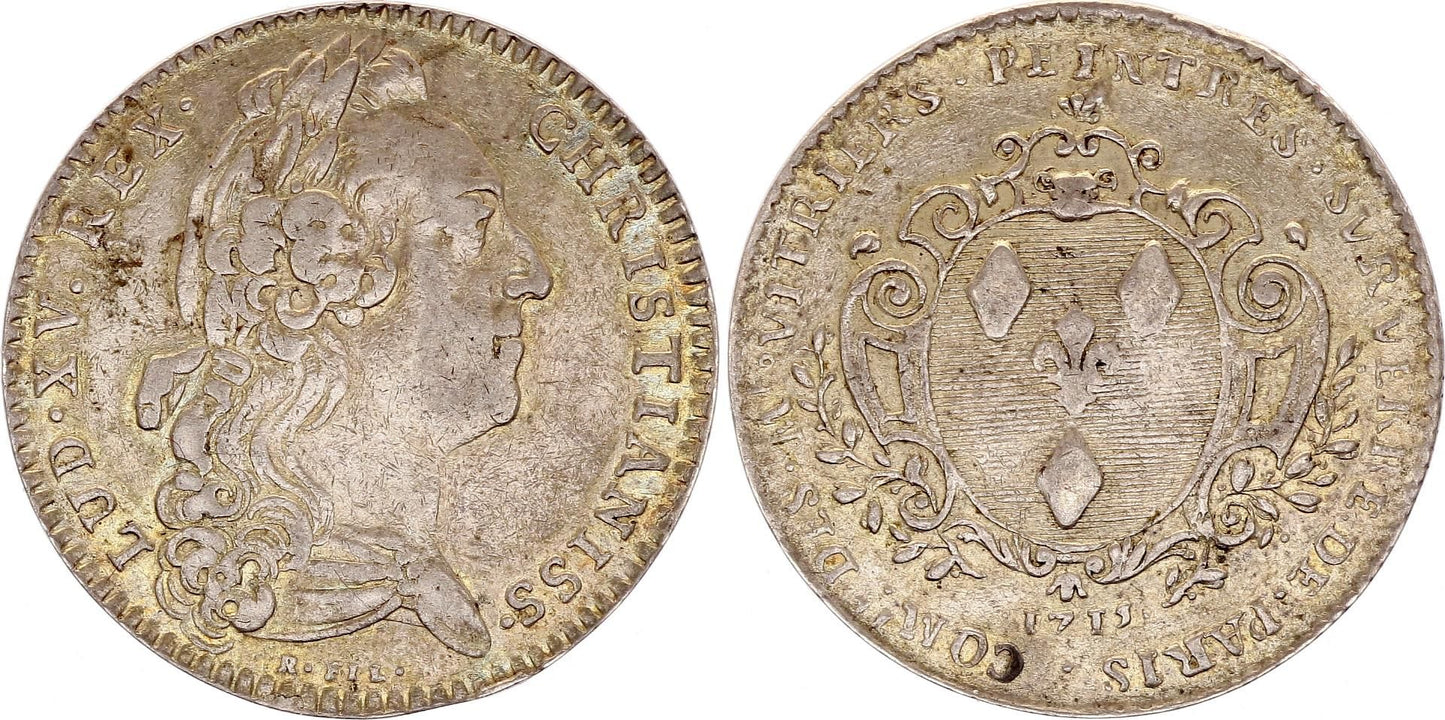 France Louis XV - Peintres et Vitriers sur verre - 1715 - Argent